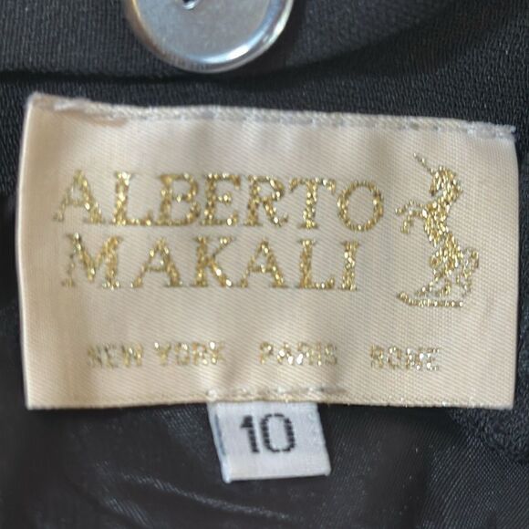 Alberto Makali women’s black mini cocktail dress size 10 made in the USA - Picture 10 of 14